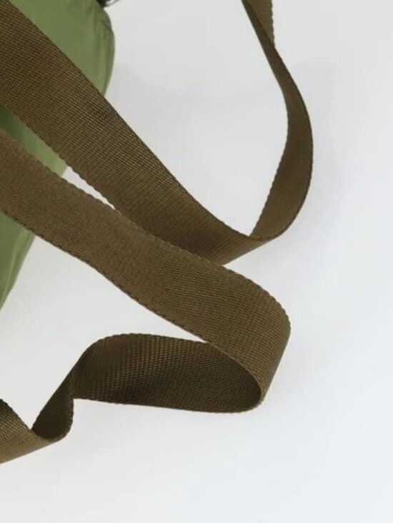 PRADA Backpack Nylon Green Silver Auth 165488 main image 4